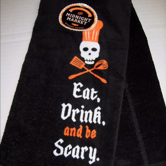 Midnight Market Halloween 🎃 Kitchen Towel NWT - Picture 1 of 3